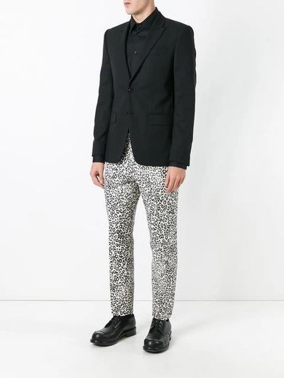 Shop Alexander Mcqueen Leopard Print Trousers