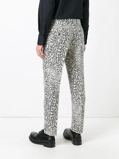Shop Alexander Mcqueen Leopard Print Trousers