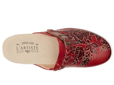 L'artiste By Spring Step Calliroe Platform Clog In Red
