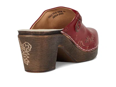L'artiste By Spring Step Calliroe Platform Clog In Red