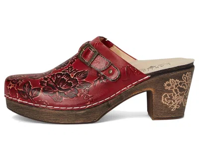 L'artiste By Spring Step Calliroe Platform Clog In Red