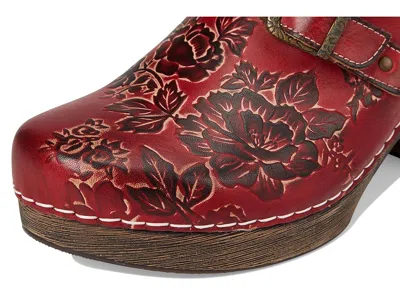 L'artiste By Spring Step Calliroe Platform Clog In Red