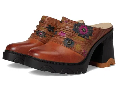 L'artiste By Spring Step Chemistry Platform Mule In Brown | ModeSens