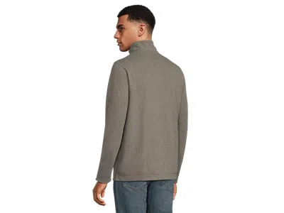 Johnston & Murphy Reversible Solid Quarter-zip In Gray