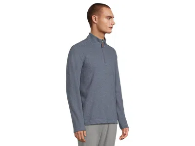Johnston & Murphy Reversible Solid Quarter-zip In Gray