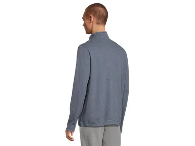 Johnston & Murphy Reversible Solid Quarter-zip In Gray
