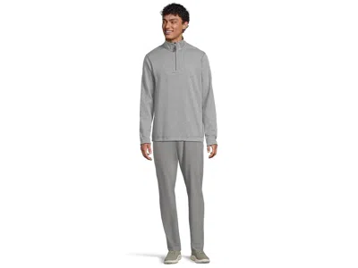 Johnston & Murphy Reversible Solid Quarter-zip In Black