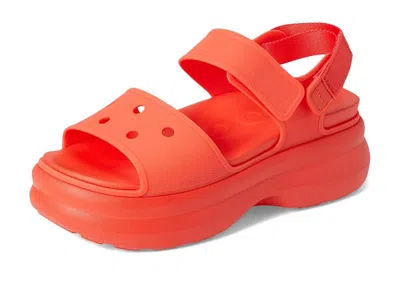 Crocs Soho Y Strap Sandals In Red