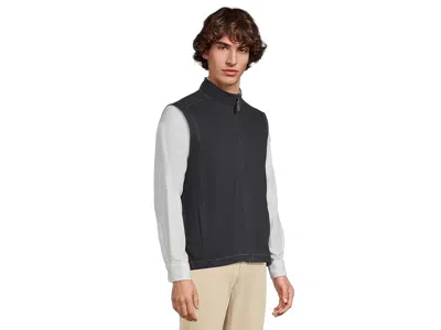 Johnston & Murphy Reversible Solid Vest In Black