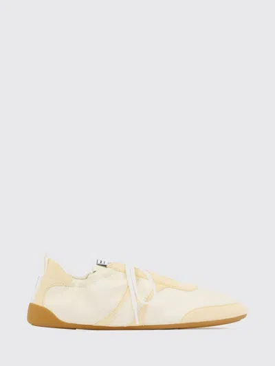 Chloé Kick Suede-trimmed Leather Sneakers In Neutral