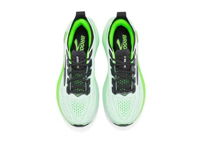 Brooks Glycerin Gts 23 Shoes White Green Ss26