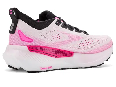 Brooks Glycerin Gts 23 White Pink Ss26 Women Shoes In Multi