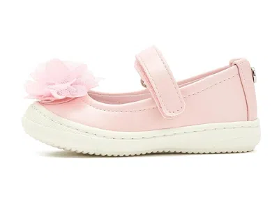 Nina Little Girls Natty Pearlized Round Toe Sneakers In Pink