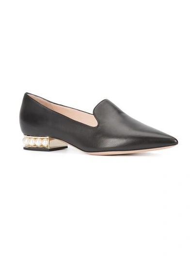 Shop Nicholas Kirkwood Casati Loafers 25mm In Black