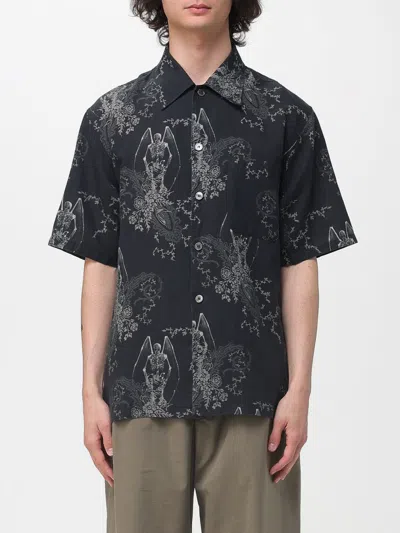 Our Legacy Mens Death Paisley Print Graphic-print Short-sleeve Cotton And Linen Shirt In Multi