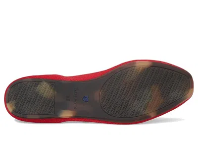 Rothys Square Mary Jane Flats In Red Crisp Basketweave