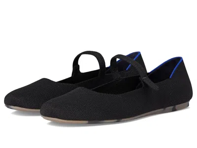 Rothys The Square Mary Jane Flats In Black