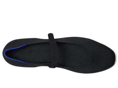 Rothys The Square Mary Jane Flats In Black