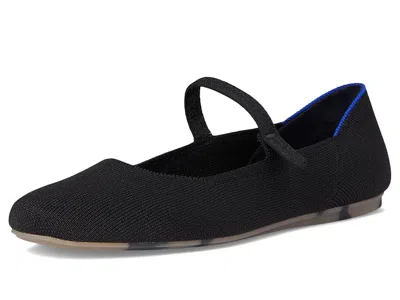 Rothys The Square Mary Jane Flats In Black
