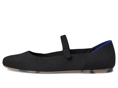 Rothys The Square Mary Jane Flats In Black