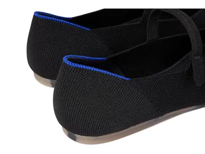 Rothys The Square Mary Jane Flats In Black