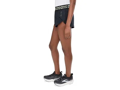 Brooks Pr Elite Split Shorts In Black