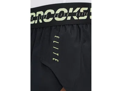 Brooks Pr Elite Split Shorts In Black