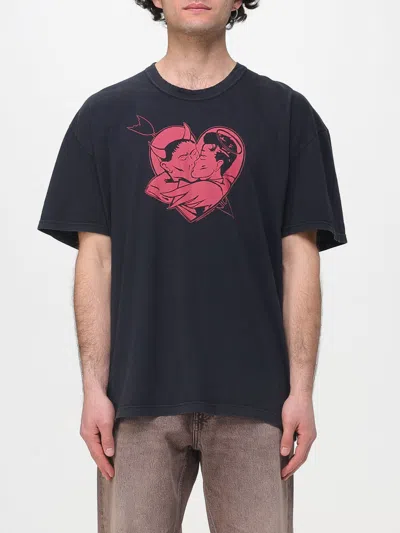 Our Legacy Mens Love Story Print Loose Love Graphic-print Cotton T-shirt In Black