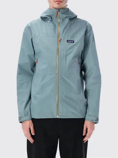 Patagonia Waterproof 3-layer Boulder Fork Jacket With Adjustable Features In Blue