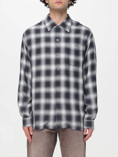 Our Legacy Every Shirt Reno Cowboy Relaxedfit Checked Viscose Shirt In Black