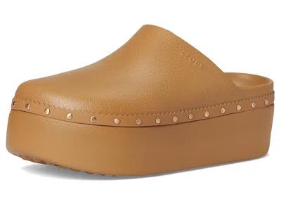Crocs Dylan Platform Studded Clog In Brown