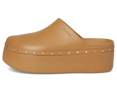 Crocs Dylan Platform Studded Clog In Brown