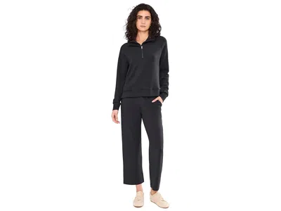 Varley Hawley Half-zip Stretch-jersey Sweatshirt In Black