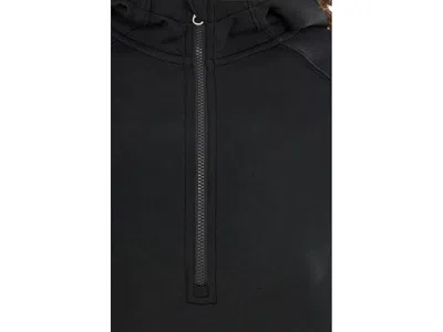 Varley Hawley Half-zip Stretch-jersey Sweatshirt In Black