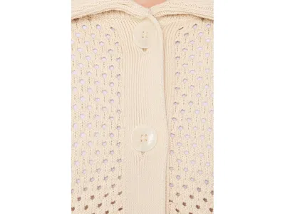 Varley Myrtle Button Through Knit In Neutral