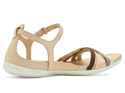 Ecco Flash Leather Ankle Strap Sandals In Multi