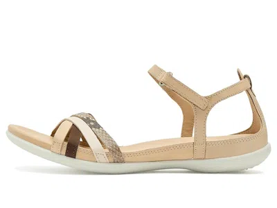 Ecco Flash Leather Ankle Strap Sandals In Multi