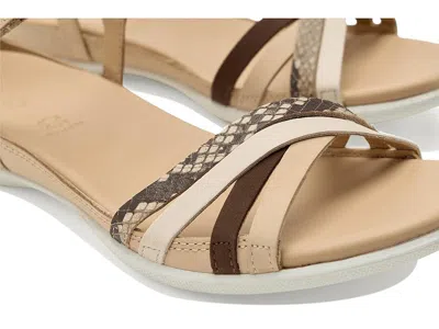 Ecco Flash Leather Ankle Strap Sandals In Multi