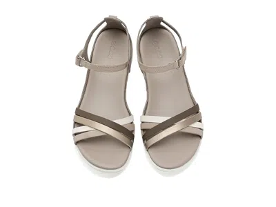 Ecco Flash Leather Ankle Strap Sandals In Brown