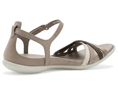 Ecco Flash Leather Ankle Strap Sandals In Brown