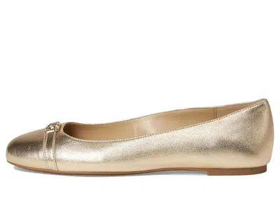 Michael Michael Kors Mandy Flat In Gold