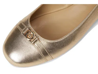 Michael Michael Kors Mandy Flat In Gold