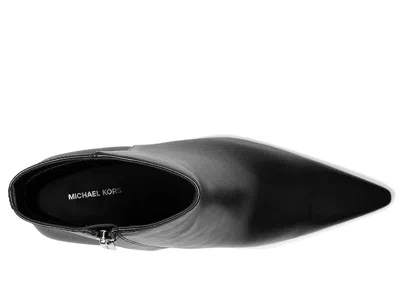 Michael Michael Kors Pointed-toe Leather Boots In Black