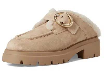 Stuart Weitzman Benni Shearling Mule In Multi