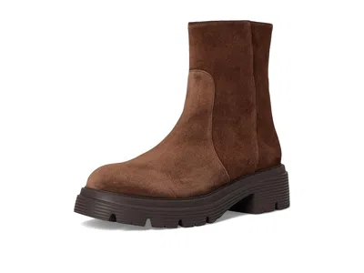 Stuart Weitzman Hudson Lite Zip Bootie In Brown