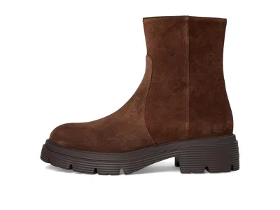 Stuart Weitzman Hudson Lite Zip Bootie In Brown