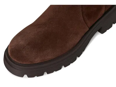 Stuart Weitzman Hudson Lite Zip Boots In Brown