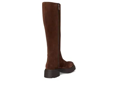 Stuart Weitzman Hudson Lite Zip Boots In Brown