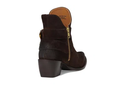 Frye Sacha Strap Bootie In Brown
