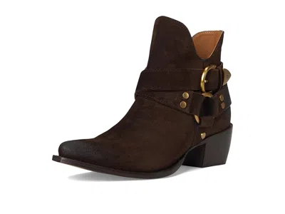 Frye Sacha Strap Bootie In Brown